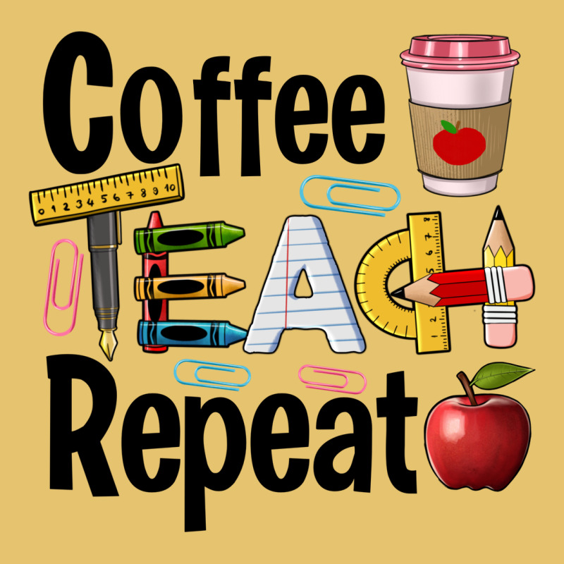 Coffee Teach Repeat Premium Sweatshirt by BarkalooDesign | Teevron