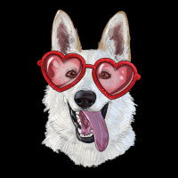 White Shepherd With Love Glasses Heavy Core Tee | Teevron