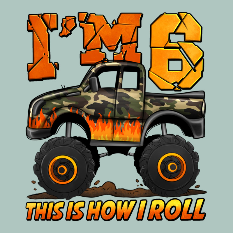 I'm Six This Is How I Roll Monster Truck Birthday Premium Sweatshirt by Jasminsmagicworld | Teevron