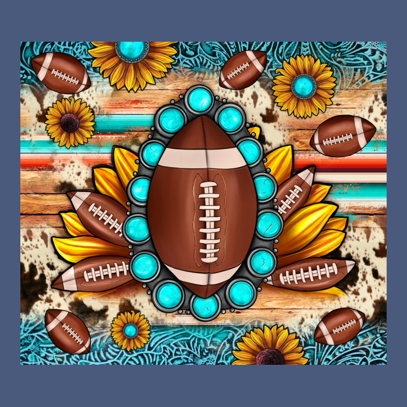 Football Cowhide Sunflower Vintage Hoodie by JahusDesignShop | Teevron