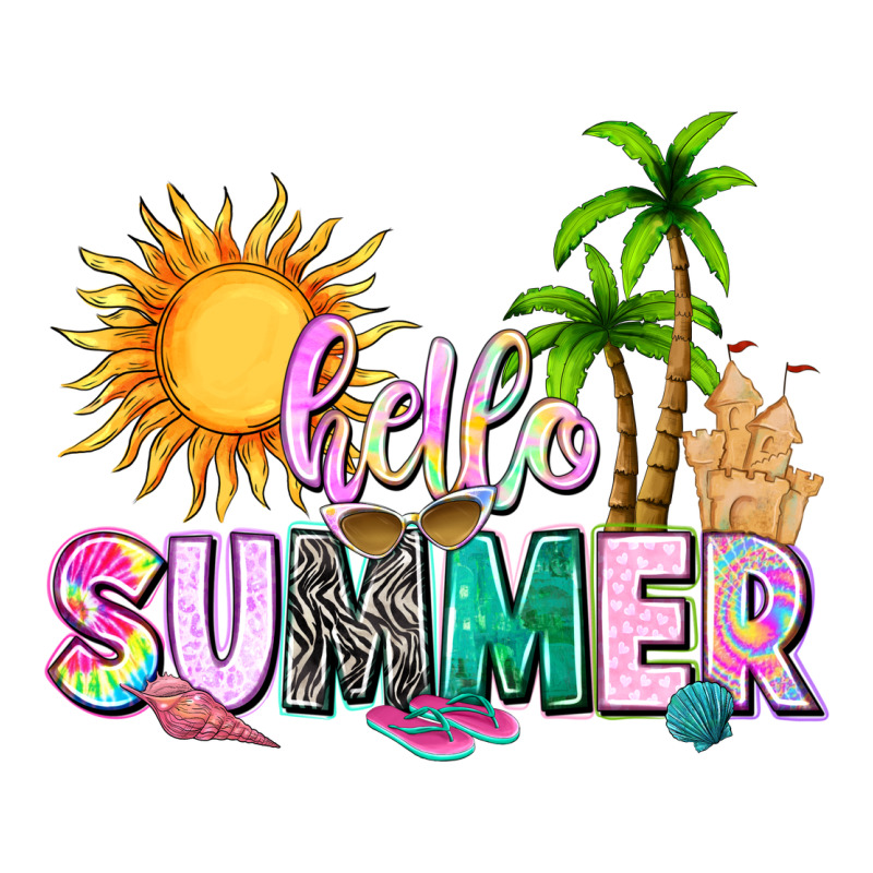 Hello Summer With Sun Premium Tee by texasbilliewilder | Teevron