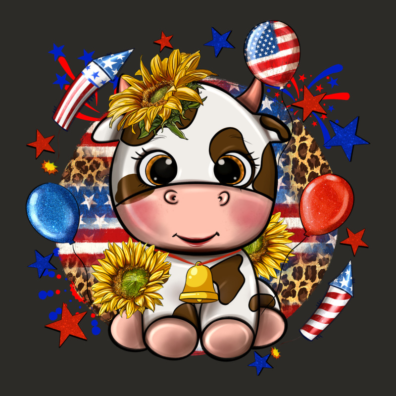 Cute Cow Fourth Of July Heavy Core Tee by texasbilliewilder | Teevron