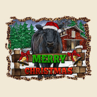 Merry Christmas Black Angus Cattle And Farm Premium Tee | Teevron