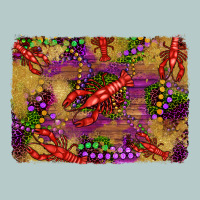 Mardi Gras Crawfısh Leopard Wood And Glitter Background Heavy Core Tee | Teevron