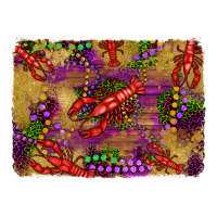 mardi gras crawfısh leopard wood and glitter background | Teevron