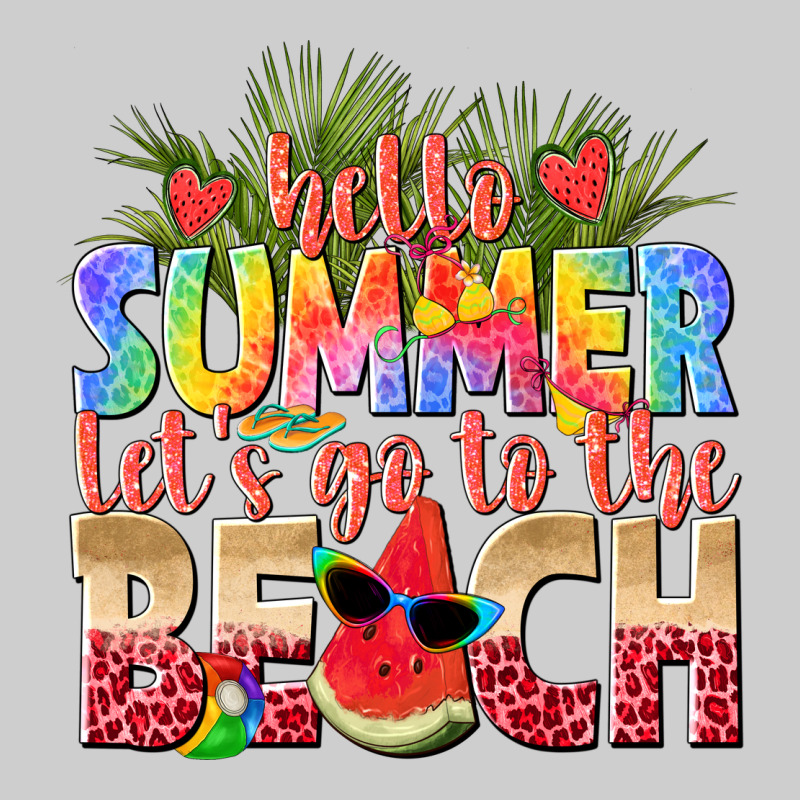 Hello Summer Lets Go To The Beach Premium Tee by texasbilliewilder | Teevron