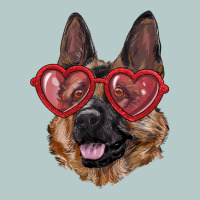 German Shepherd With Love Glasses Heavy Core Tee | Teevron