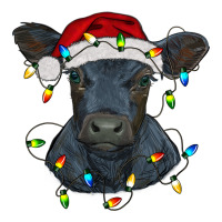 christmas baby black angus calf with lights | Teevron