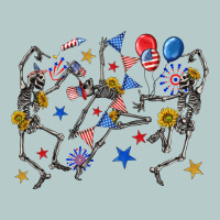 Fourth Of July Dancing Skeleton Heavy Core Tee | Teevron