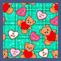 Valentines Day Teddy Bears And Cookies Seamless Pattern Vintage Hoodie | Teevron