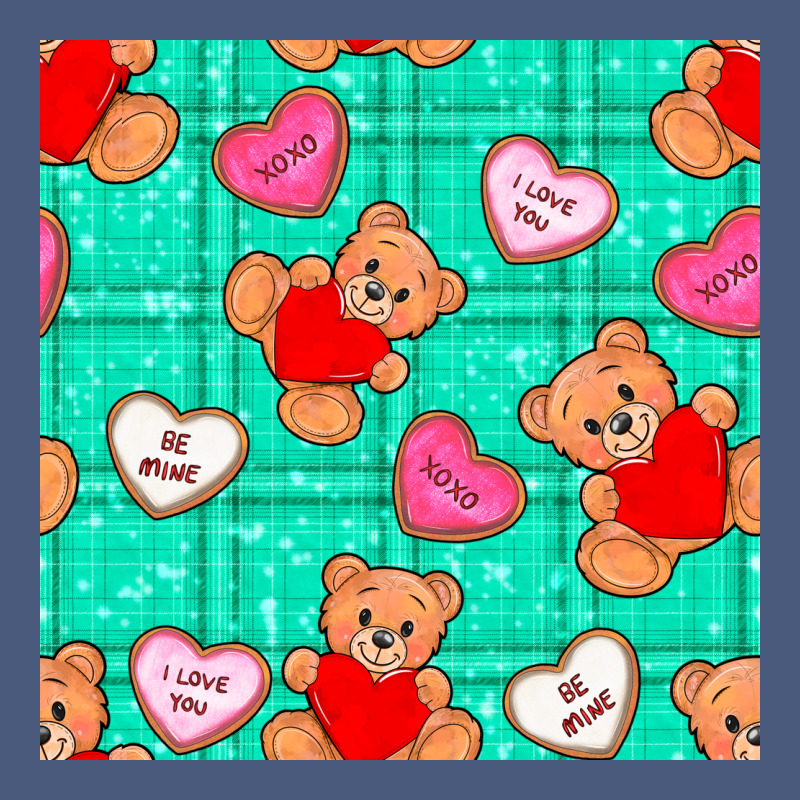 Valentines Day Teddy Bears And Cookies Seamless Pattern Vintage Hoodie by BundleAndBundleShop | Teevron