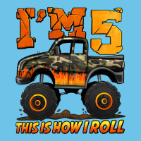 I'm Five This Is How I Roll Monster Truck Birthday Premium Sweatshirt | Teevron