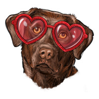 labrador retriever with love glass | Teevron
