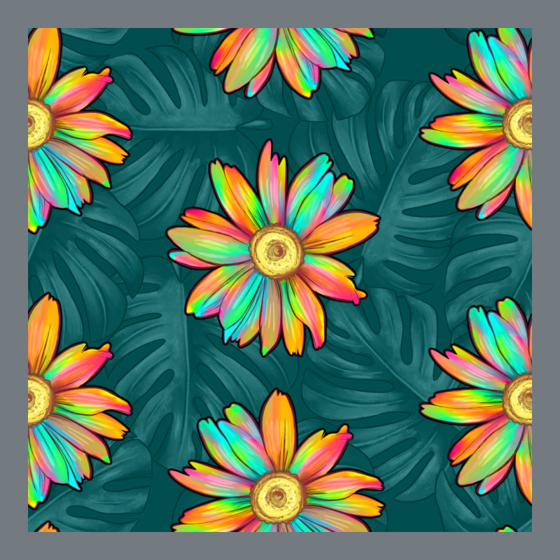 Colorful Tropical Flowers Seamless Pattern Heavyweight Sweatshirt by BundleAndBundleShop | Teevron