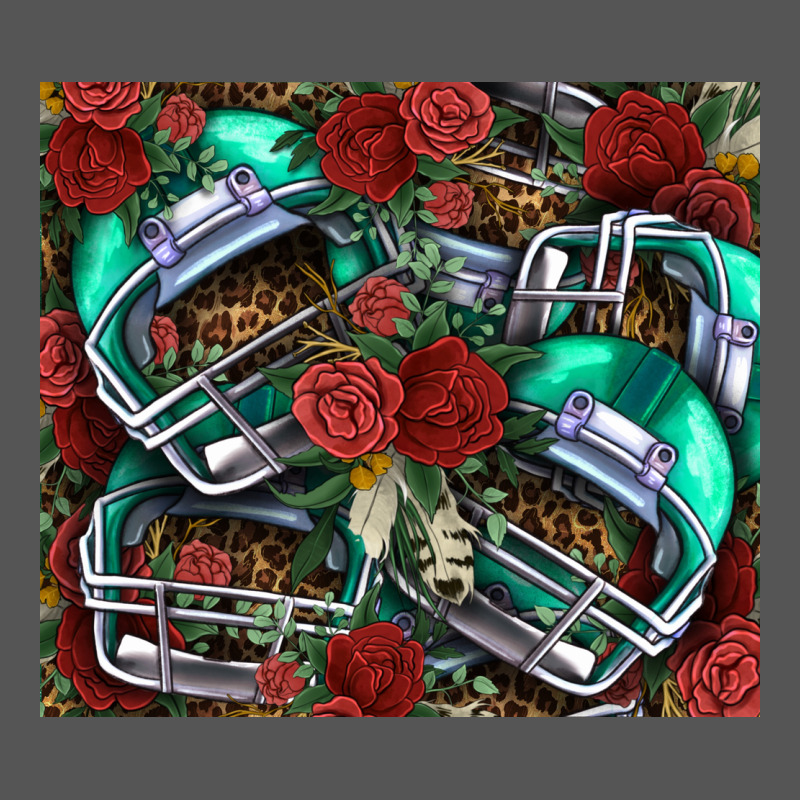 Floral American Football  Helmet Zipper Hoodie by NancyCooperArtShop | Teevron