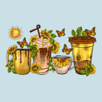 Sunflower Coffee Cups Ladies Tee | Teevron