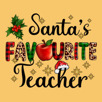 Santas Favourite Teacher Vintage Hoodie | Teevron