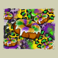 Mardi Gras Cake Glitterleopard And Cowhide Background Heavy Core Tee | Teevron