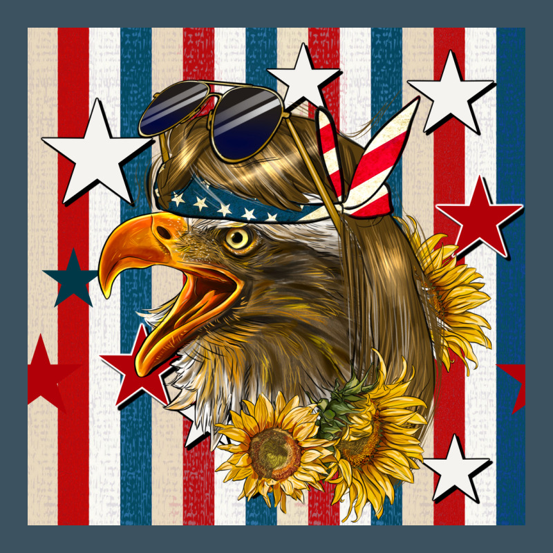 Mullet Eagle Seamless Pattern Urban Heavy Tee by BundleAndBundleShop | Teevron