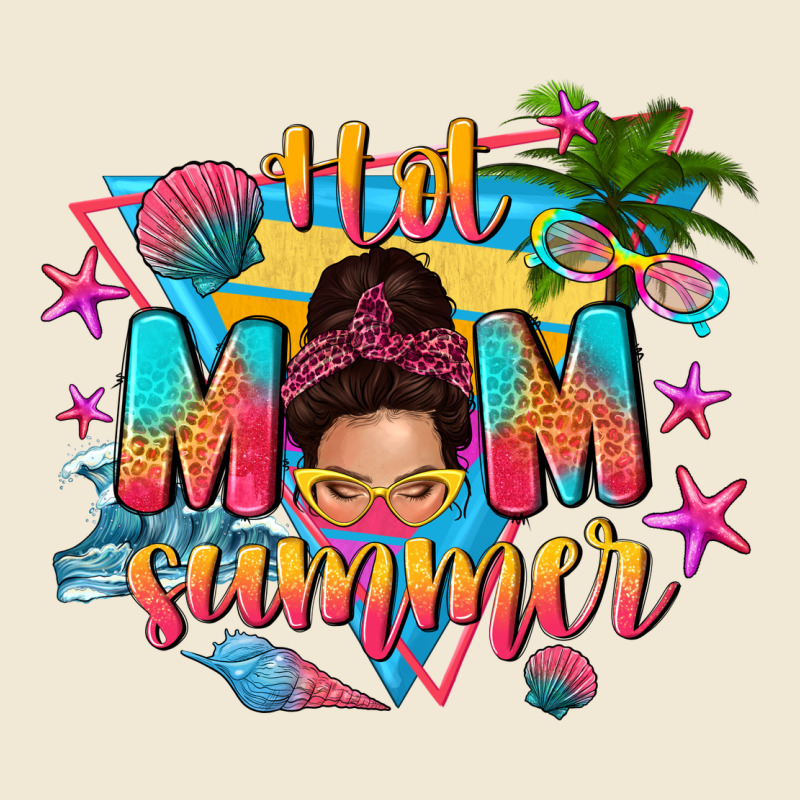 Hot Mom Summer With Messy Bun Premium Tee by texasbilliewilder | Teevron
