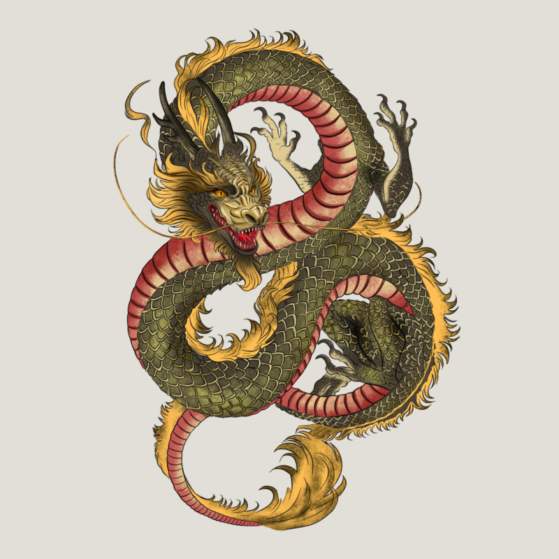 Green And Yellow Dragon Heavy Core Tee by RanaPortraitStore | Teevron