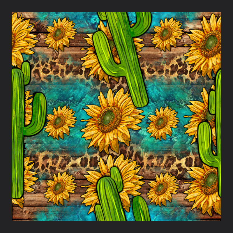 Sunflower And Cactus Seamless Pattern Vintage Tee by BundleAndBundleShop | Teevron