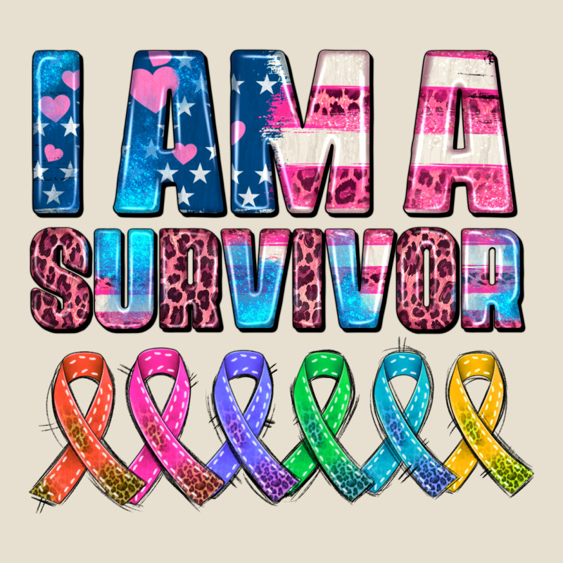 I Am A Survivor With All Cancer Ribbons Urban Heavy Tee by AdoDesignShop | Teevron