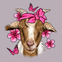 Pink Floral Bandana Goat Vintage Tee | Teevron
