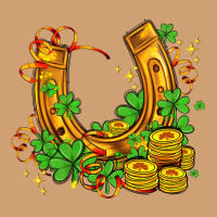 Horseshoe With Shamrocks And Coin Vintage Tee | Teevron