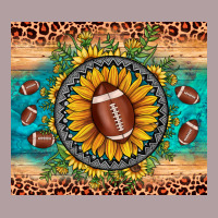 Football Leopard Turquoise Sunflower Vintage Hoodie | Teevron
