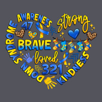 Down Syndrome Awareness Heart Vintage Hoodie | Teevron