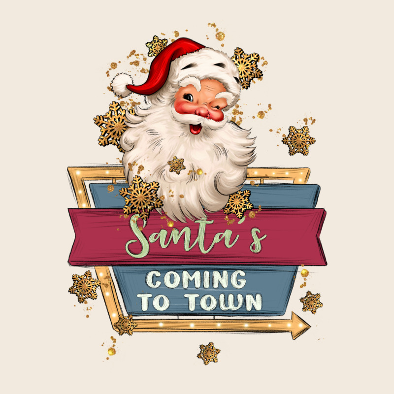 Santa's Coming To Town Zipper Hoodie by MaliasSmallBusiness | Teevron