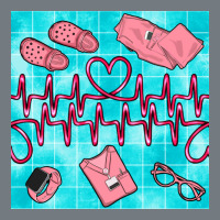 Nurse Heart Beat Seamless Pattern Heavyweight Sweatshirt | Teevron