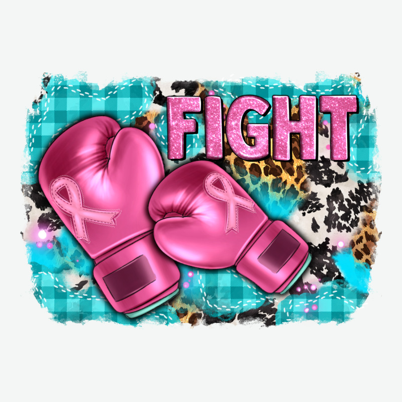 Fight With Boxing Gloves And Cancer Ribbon Urban Heavy Tee by AdoDesignShop | Teevron