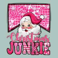 Pink Christmas Junkie Santa Claus Premium Sweatshirt | Teevron
