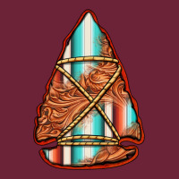 Turquoise Serape Tooled Leather Arrowhead Long Sleeve Tee | Teevron
