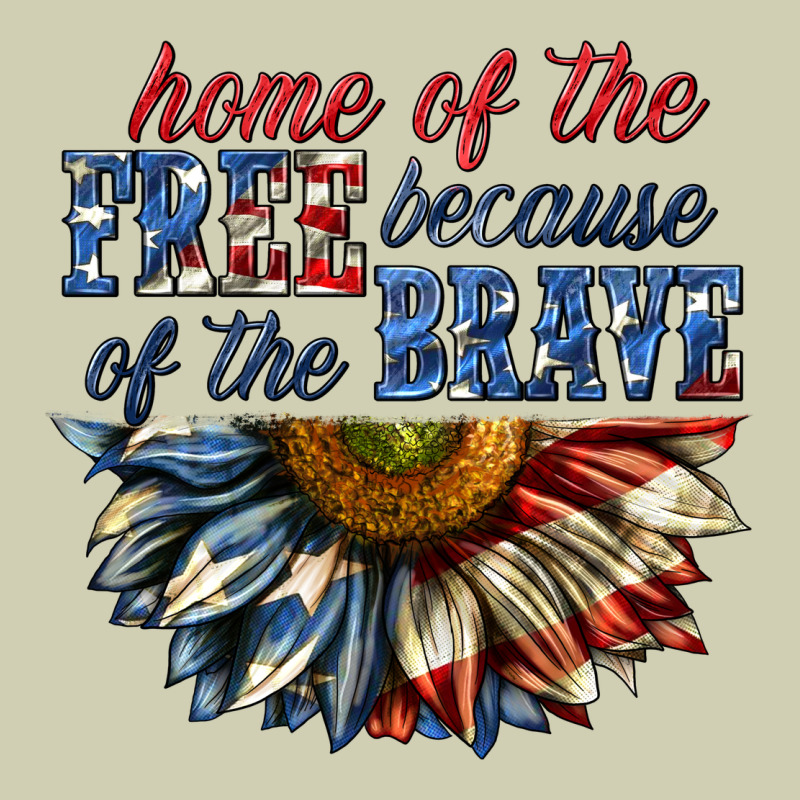 Home Of The Free Because Of The Brave Sunflower Bi Heavy Core Tee by texasbilliewilder | Teevron