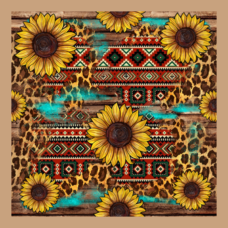 Sunflower And Leopard Seamless Pattern Vintage Tee by BundleAndBundleShop | Teevron