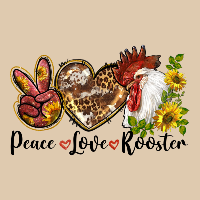 Peace Love Rooster With Sunflower Classic Tee by LillyAllenDesigns | Teevron