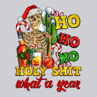 Christmas Ho Ho Ho Holy Shit What A Year Skeleton Heavyweight Sweatshirt | Teevron