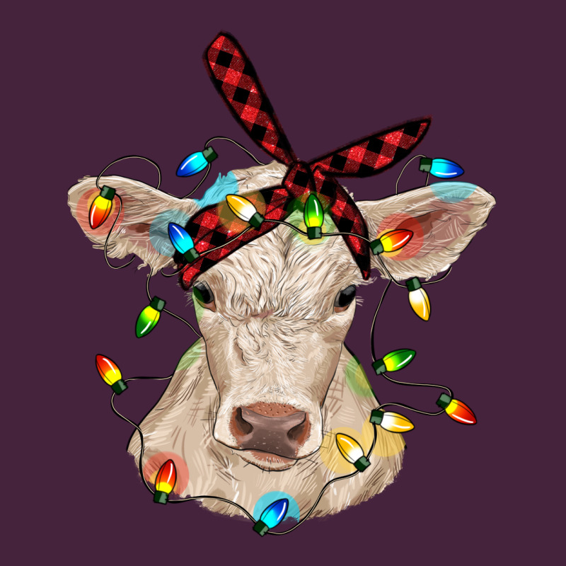 Charolais Calf With Christmas Lights Baby Cow Premium Tee by RanaPortraitStore | Teevron