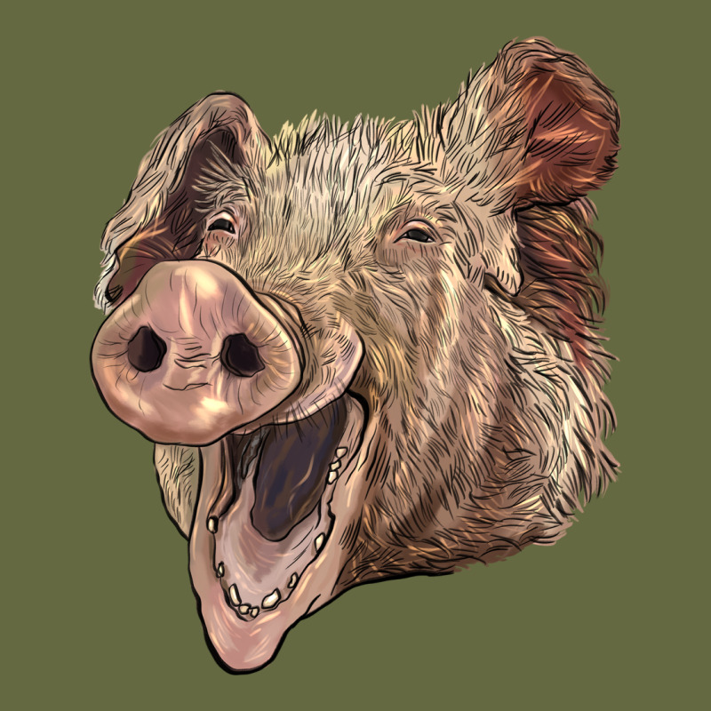 American Yorkshire Pig Face Long Sleeve Tee by LillyAllenDesigns | Teevron