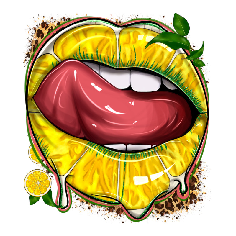 Lemon Lips With Leopard Premium Tee by texasbilliewilder | Teevron