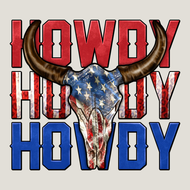 Howdy Howdy Howdy 4th Of July Bull Skull Billie Wi Heavy Core Tee by texasbilliewilder | Teevron