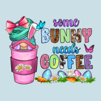 Some Bunny Needs Coffee With Gnomes Ladies Tee | Teevron
