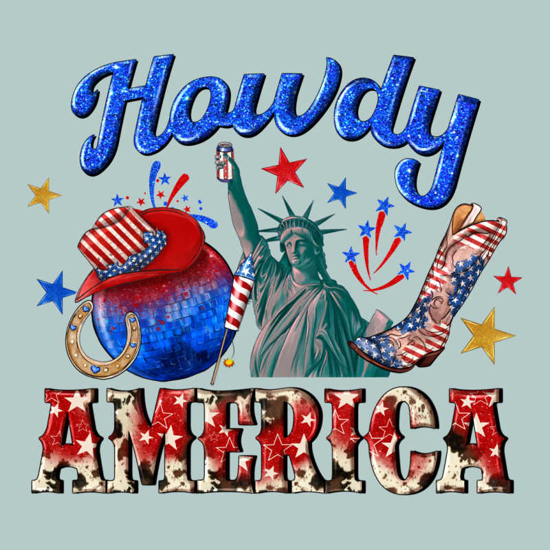 Howdy America Western Heavy Core Tee by texasbilliewilder | Teevron