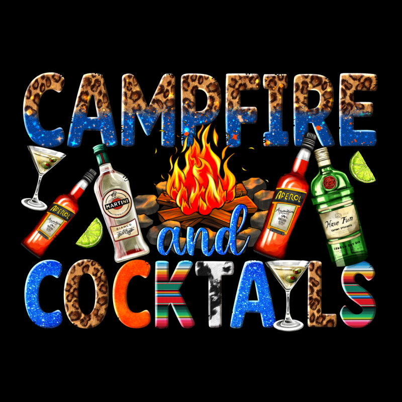 Campfire And Cocktails Ladies Tee by texasbilliewilder | Teevron