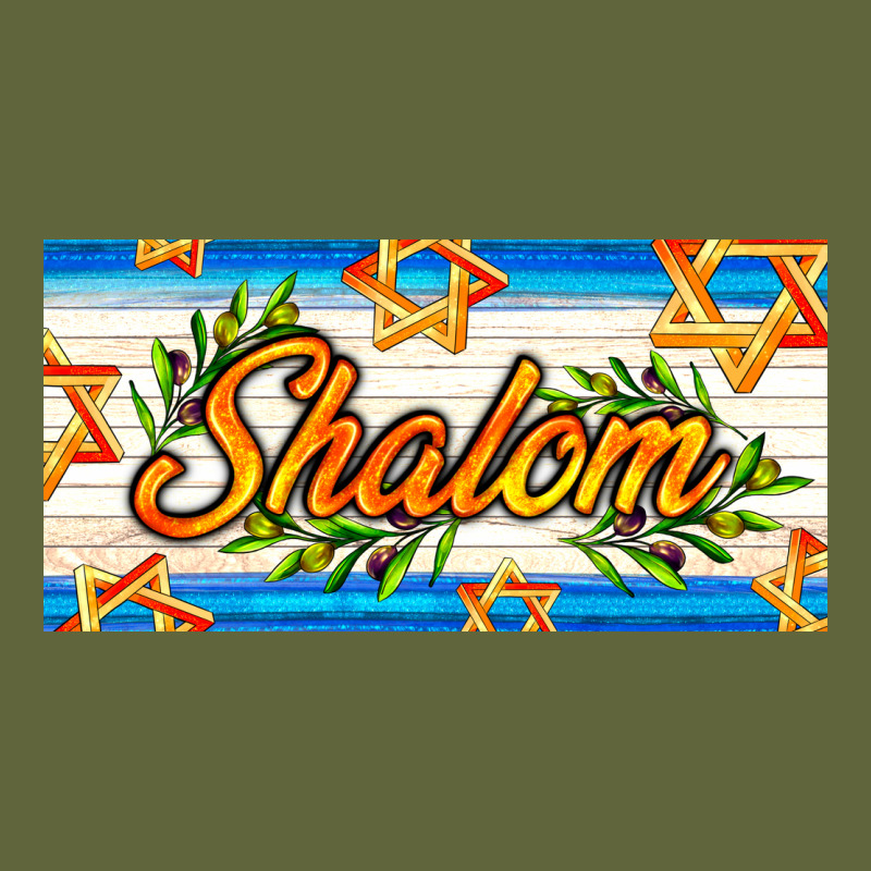 Shalom With Olive Branch Classic Tee by AdoDesignShop | Teevron