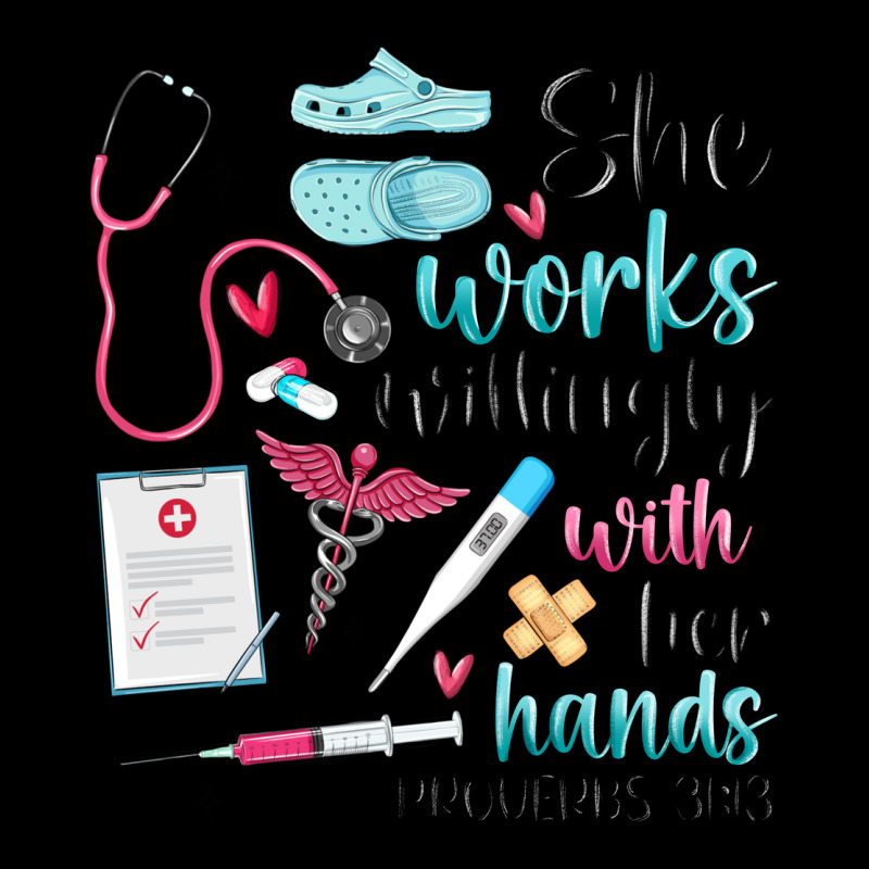 She Works Willingly With Her Hands Zipper Hoodie by MaliasSmallBusiness | Teevron