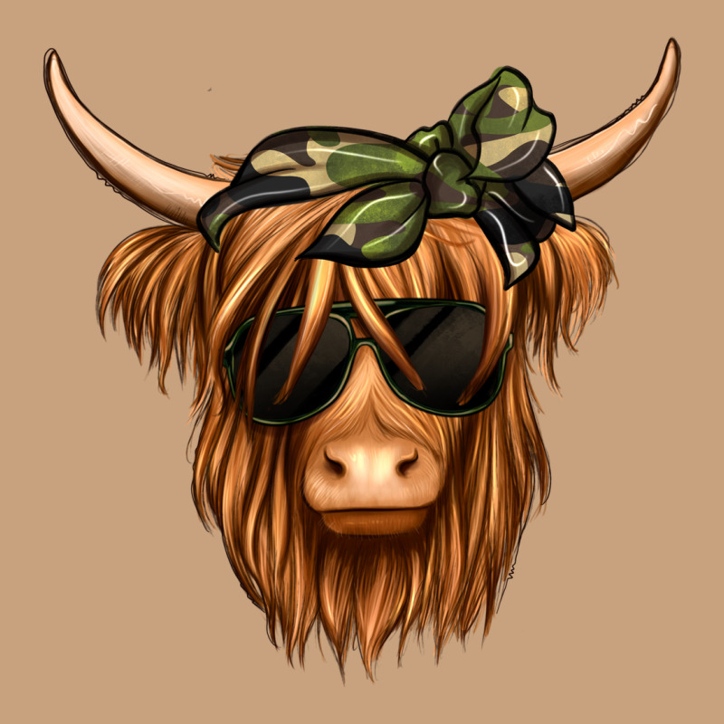 Camouflage Long Haired Cow Vintage Tee by Jasminsmagicworld | Teevron